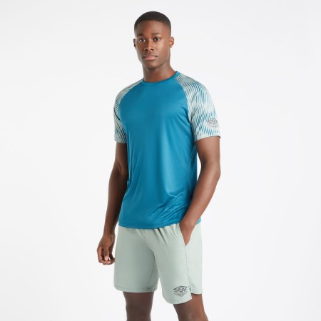 Blue Coral / Green Men's Umbro Pro Training Graphic Sleeve Jersey Jersey | CA-48804