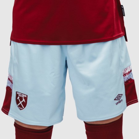 Blue / Dark Red Umbro Football West Ham Utd 22/23 Home Shorts Shorts | CA-17483