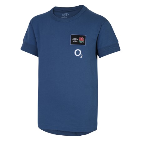 Blue Umbro Teamwear - Umbro England Rugby Football 22/23 CVC Tee Junior T Shirts | CA-31487