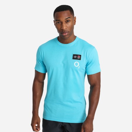 Blue Umbro Teamwear - Umbro England Rugby Football 22/23 CVC Tee T Shirts | CA-90763