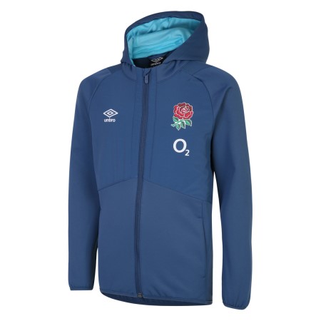 Blue Umbro Teamwear - Umbro England Rugby Football 22/23 Full Zip Jacket Junior Jackets | CA-47189