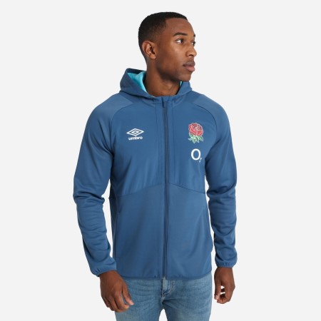 Blue Umbro Teamwear - Umbro England Rugby Football 22/23 Full Zip Jacket Jackets | CA-87414