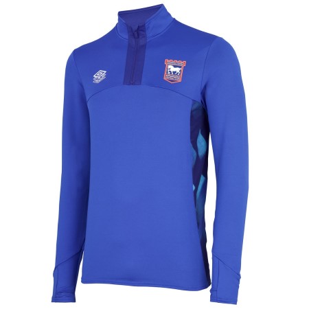 Blue Umbro Football Ipswich Town 22/23 Quarter Zip Top Long Sleeve Tops | CA-95091