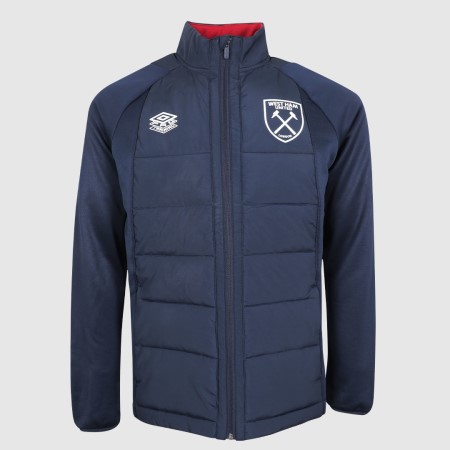 Dark Navy / Red Umbro Football West Ham Utd 22/23 Thermal Jacket Junior Jackets | CA-89777