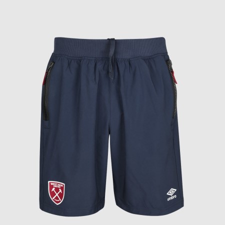 Dark Navy Umbro Football West Ham Utd 22/23 Travel Short Junior Shorts | CA-22002