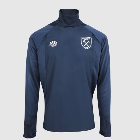 Dark Navy Umbro Football West Ham Utd 22/23 Drill Top Junior Jersey | CA-31671