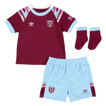 Dark Red / Blue Umbro Football West Ham Utd 22/23 Home Baby Kit Jersey | CA-80479