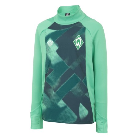 Green / Deep Green Umbro Teamwear - Umbro Werder Bremen Football 22/23 Drill Top Junior Tops | CA-24695