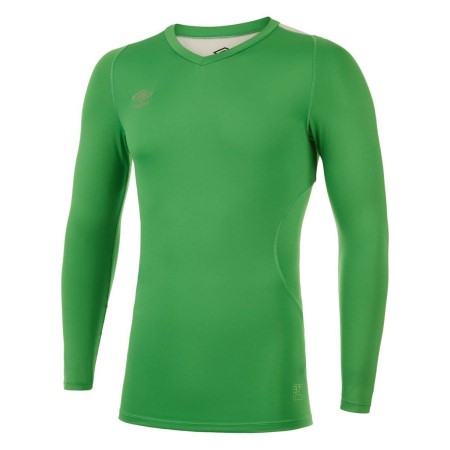 Green Men's Umbro Elite V Neck Baselayer LS Baselayers | CA-15045