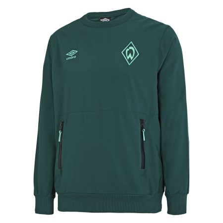 Green Umbro Teamwear - Umbro Werder Bremen Football 22/23 Travel Sweat Football Sweatshirts | CA-70213