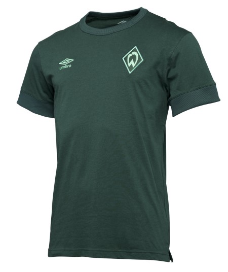 Green Umbro Teamwear - Umbro Werder Bremen Football 22/23 Travel Tee Football T Shirts | CA-88517