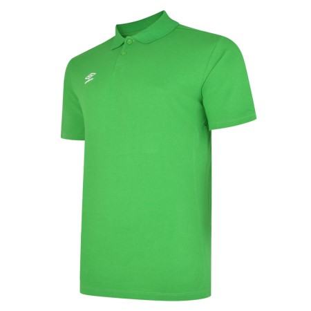 Green / White Kids' Umbro Essential Polo Junior Polos | CA-91023