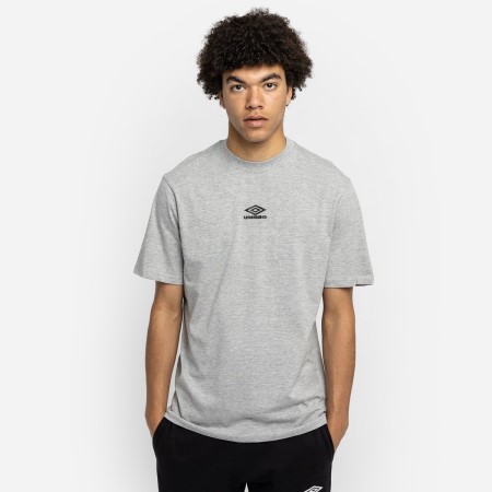 Grey / Black Men's Umbro Diamond Small Logo Tee T Shirts | CA-21285