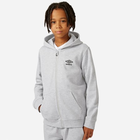 Grey Kids' Umbro Zip Through Hoodie Hoodies | CA-94098