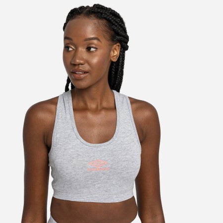 Grey / Rose Women's Umbro Diamond Sports Bra Sports Bra | CA-42554