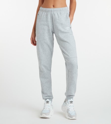 Grey / White Women's Umbro Club Leisure Jogpant Trousers | CA-08634