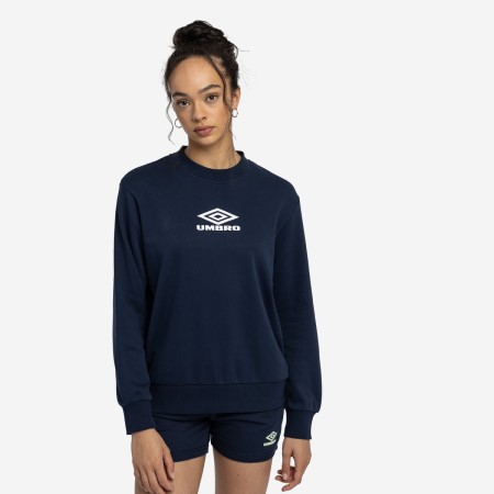 Indigo Women's Umbro Diamond Crew Sweat Sweatshirts | CA-91840