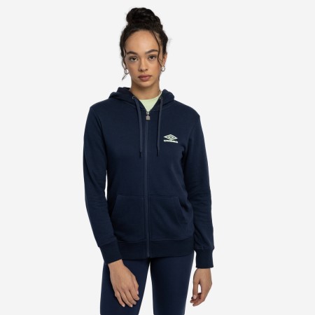 Indigo Women's Umbro Diamond ZT Hood Hoodies | CA-52403