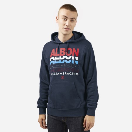 Navy Umbro Football Alex Albon - Know MY Name - Williams Racing Hoodie Hoodies | CA-95626