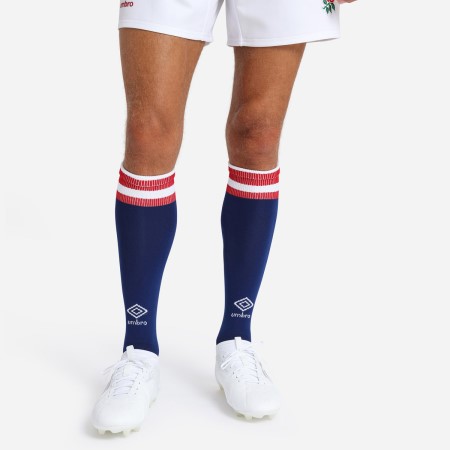 Navy Umbro Teamwear - Umbro England Rugby Football 22/23 Home Sock Socks | CA-08880