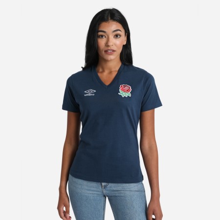 Navy Umbro Teamwear - Umbro England Rugby Football Classic Tee T Shirts | CA-66517