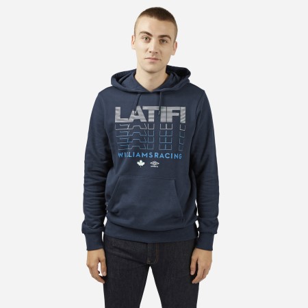 Navy Umbro Football Nicholas Latifi - Know MY Name - Williams Racing Hoodie Hoodies | CA-92695