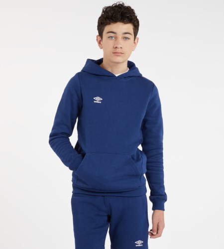 Navy / White Kids' Umbro Club Leisure Hoody Junior Hoodies | CA-09987