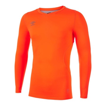 Orange Men's Umbro Elite V Neck Baselayer LS Baselayers | CA-62721