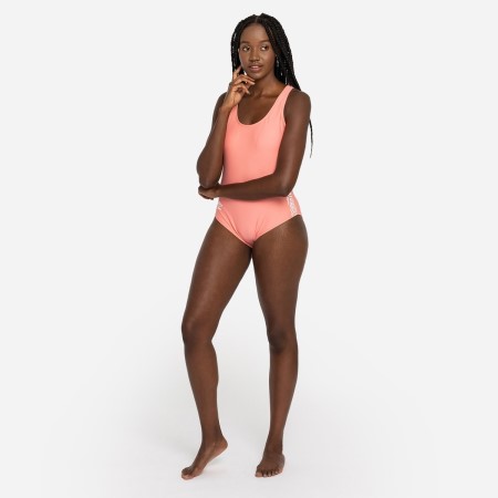 Pink Women's Umbro Taped Racerback Swimsuit Swimsuits | CA-32891