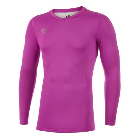 Purple Men's Umbro Elite V Neck Baselayer LS Baselayers | CA-00098