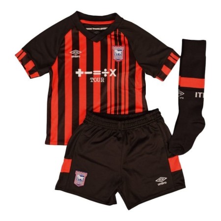 Red / Black Umbro Football Ipswich Town 22/23 Away Infant Kit Jersey | CA-75930