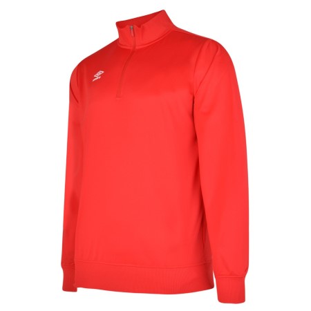 Red Kids' Umbro Club Essential Half Zip Sweat Junior Sweaters | CA-94431