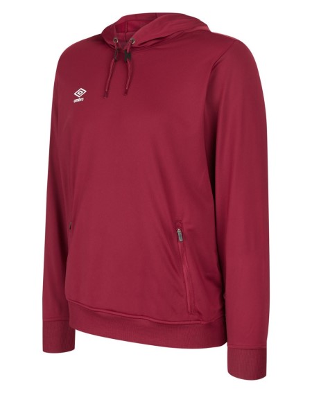 Red Kids' Umbro Club Essential Poly Hood Junior Sweaters | CA-60994