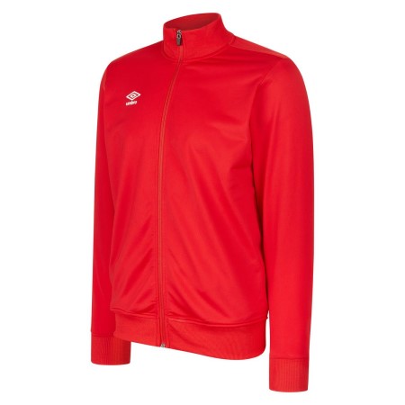 Red Kids' Umbro Club Essential Poly Jacket Junior Jackets | CA-03289