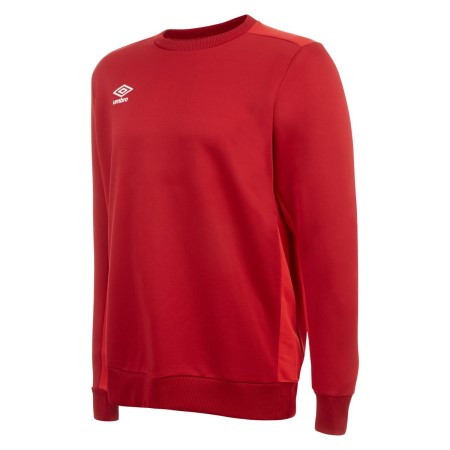 Red / Red Kids' Umbro Training Poly Fleece Junior Sweaters | CA-20112