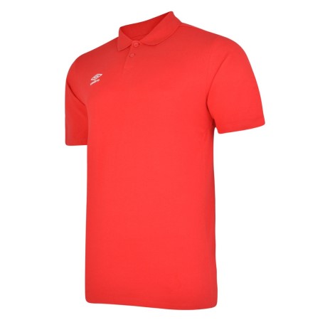 Red / White Kids' Umbro Essential Polo Junior Polos | CA-22499