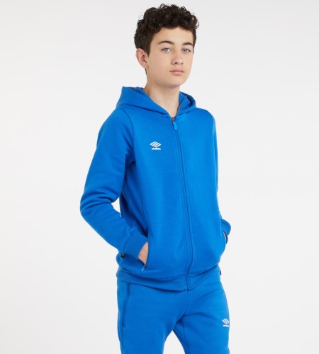 Royal / White Kids' Umbro Club Leisure ZT Hoodie Junior Hoodies | CA-73821