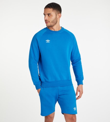 Royal / White Men's Umbro Club Leisure Sweat Sweatshirts | CA-74244