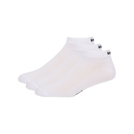 White / Black Men's Umbro 3 Pack Trainer Socks Socks | CA-70021