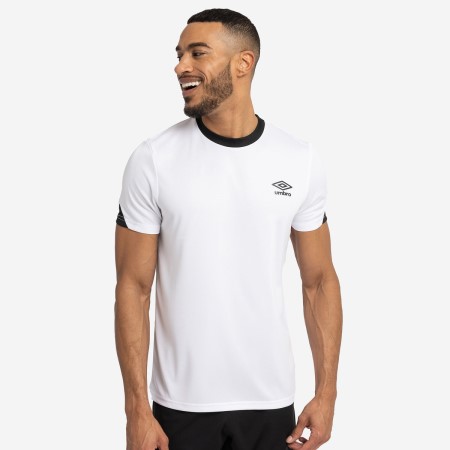 White / Black Men's Umbro Total Training Jersey Jersey | CA-84936