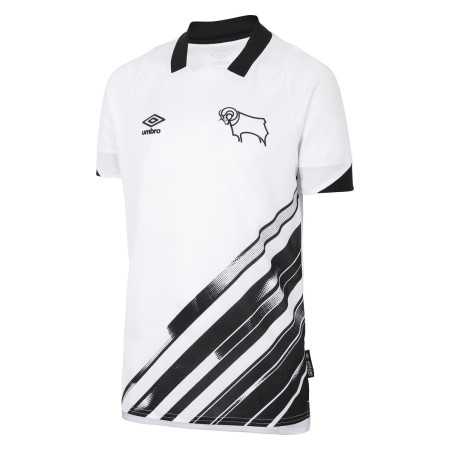 White / Black Umbro Football Derby County 22/23 Home Jersey Junior Jersey | CA-37504