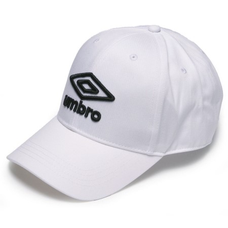 White / Black Women's Umbro Logo Cap Hats | CA-56323