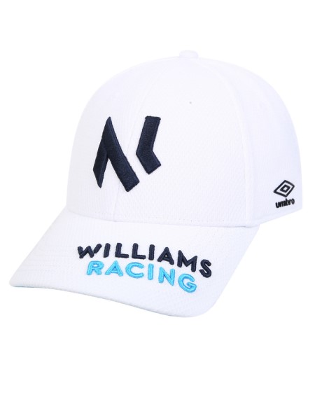 White / Navy / Blue Umbro Football Williams Nicholas Latifi Driver Cap Hats | CA-59070