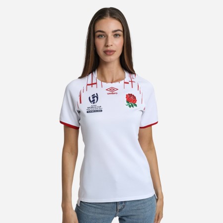 White Umbro Football Red Roses 22/23 Rugby World Cup Home Replica Jersey Jersey | CA-67510